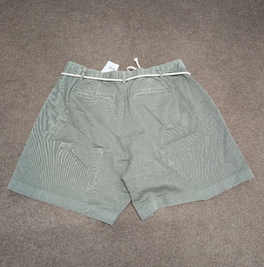 J. Jill Casual Olive Green Women's Spring Summer Rope Tie Shorts 18 Petite